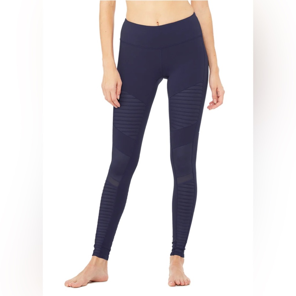 Rich Navy ALO Moto Legging
